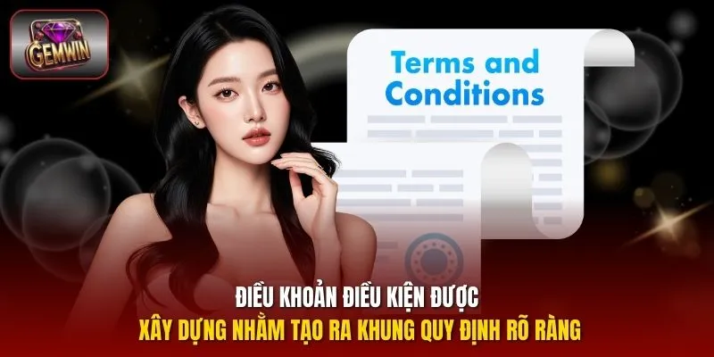 Điều khoản điều kiện được xây dựng nhằm tạo ra khung quy định rõ ràng